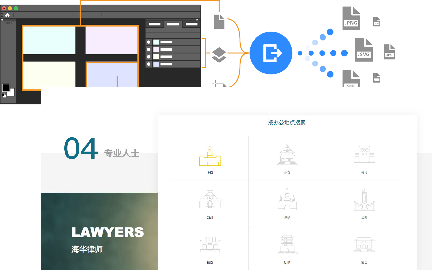 网站建设之网页切割导图